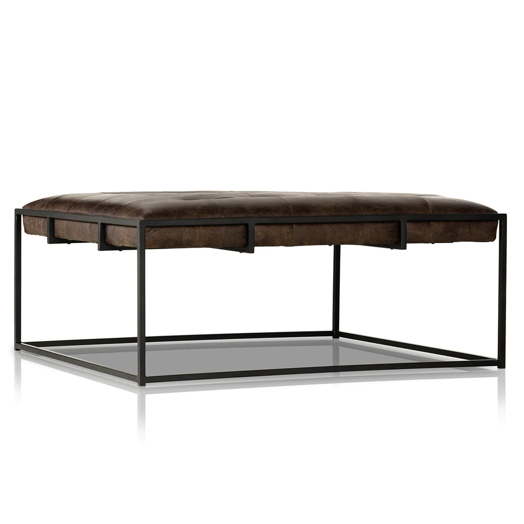 Cimelio Leather Coffee Table