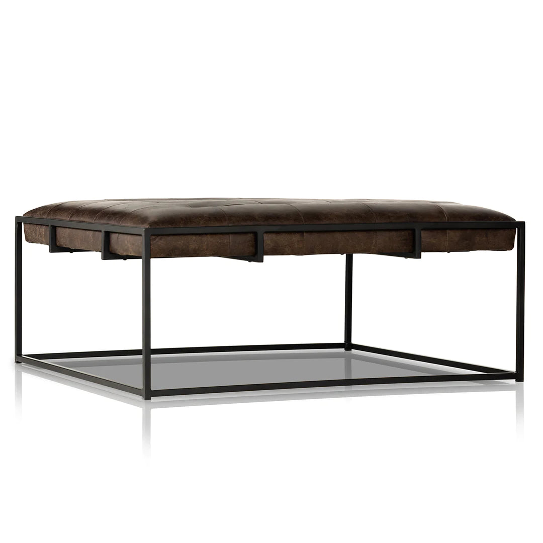 Cimelio Leather Coffee Table