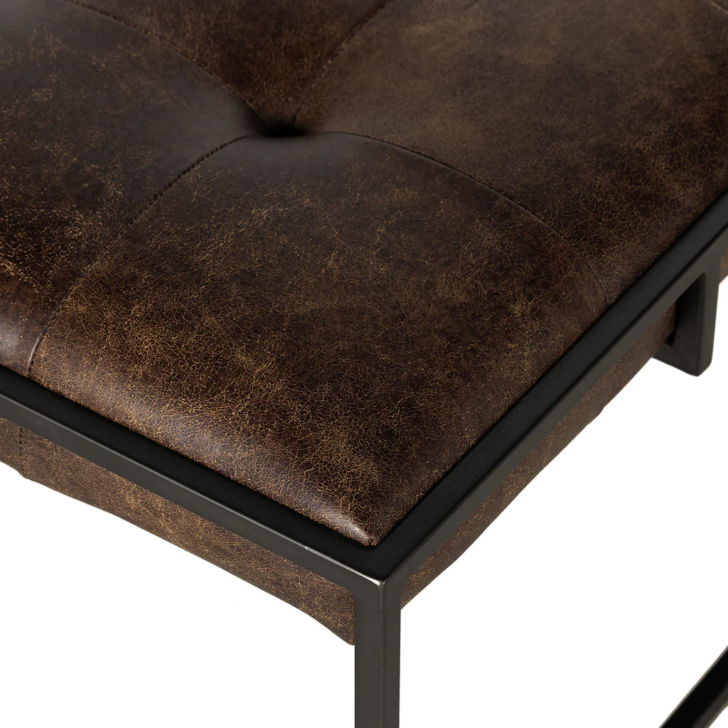 Cimelio Leather Coffee Table