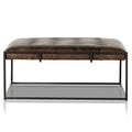 Cimelio Leather Coffee Table