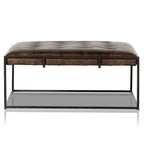 Cimelio Leather Coffee Table