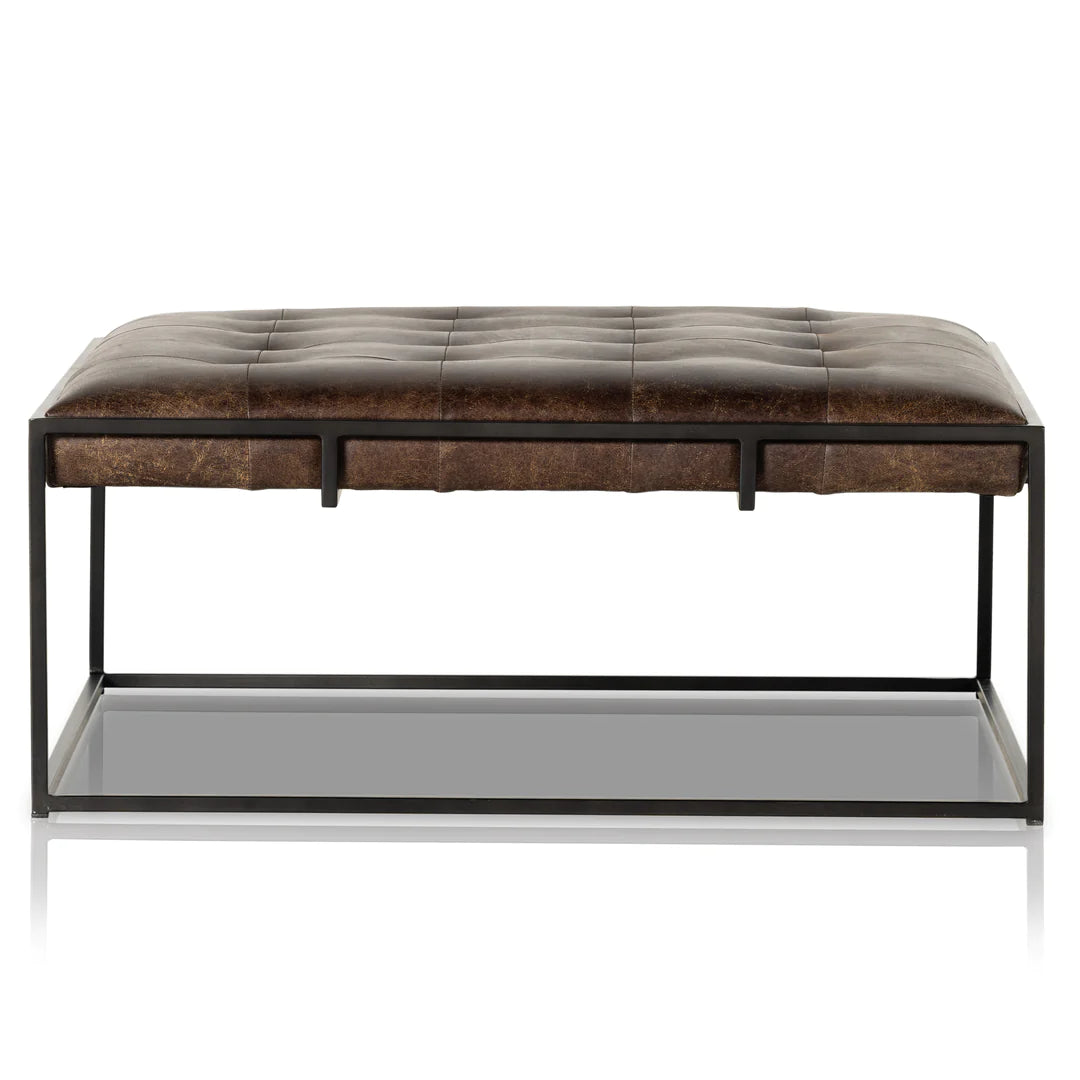 Cimelio Leather Coffee Table