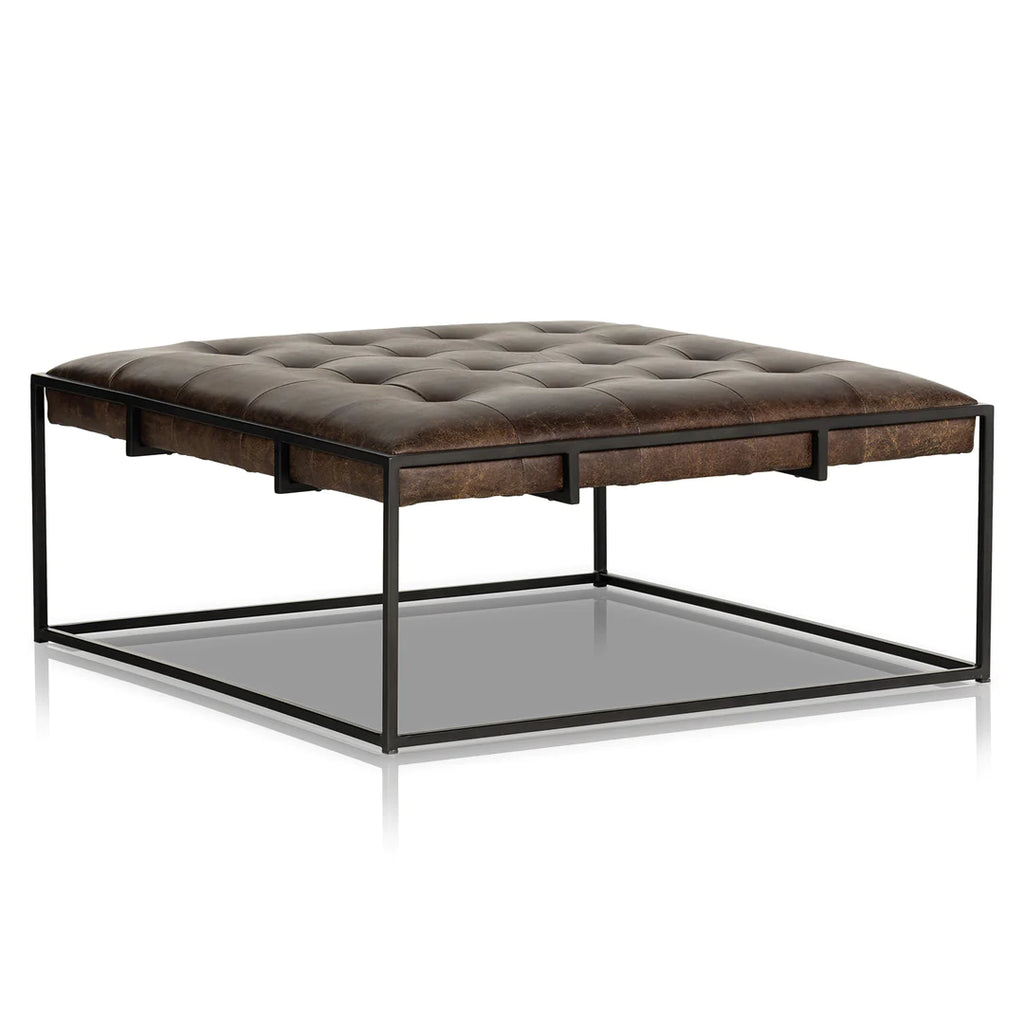 Cimelio Leather Coffee Table