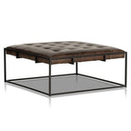 Cimelio Leather Coffee Table