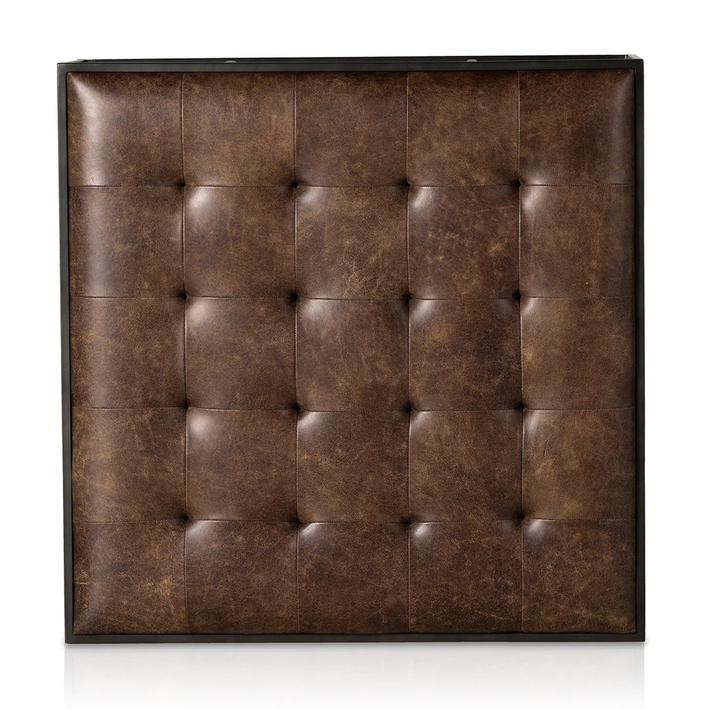 Cimelio Leather Coffee Table