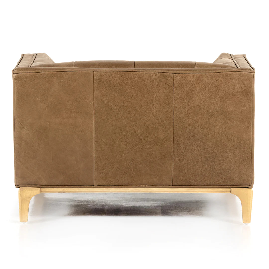 Tabak Leather Loveseat