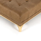 Tabak Leather Loveseat