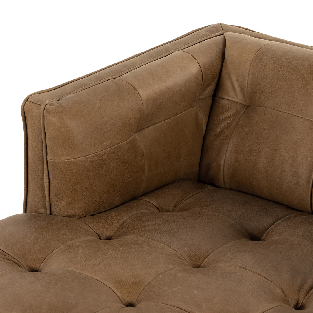 Tabak Leather Loveseat