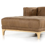 Tabak Leather Loveseat