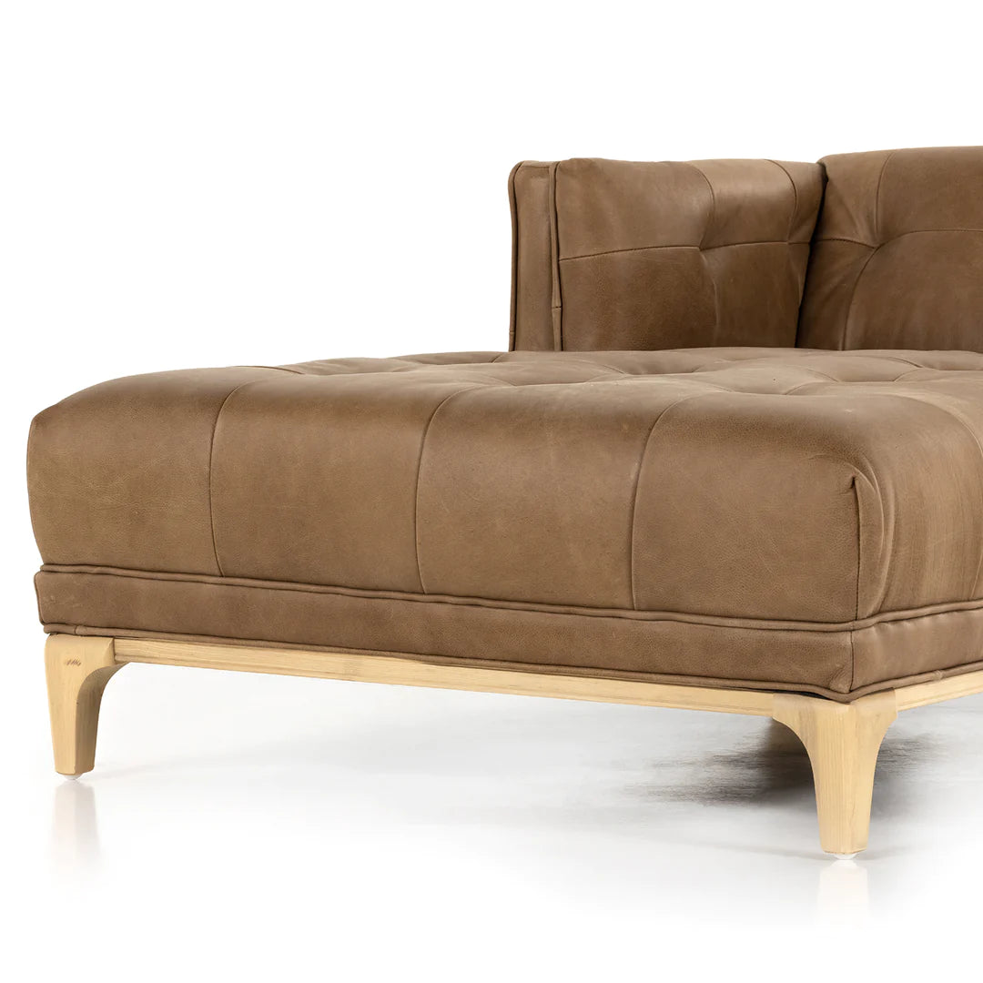 Tabak Leather Loveseat