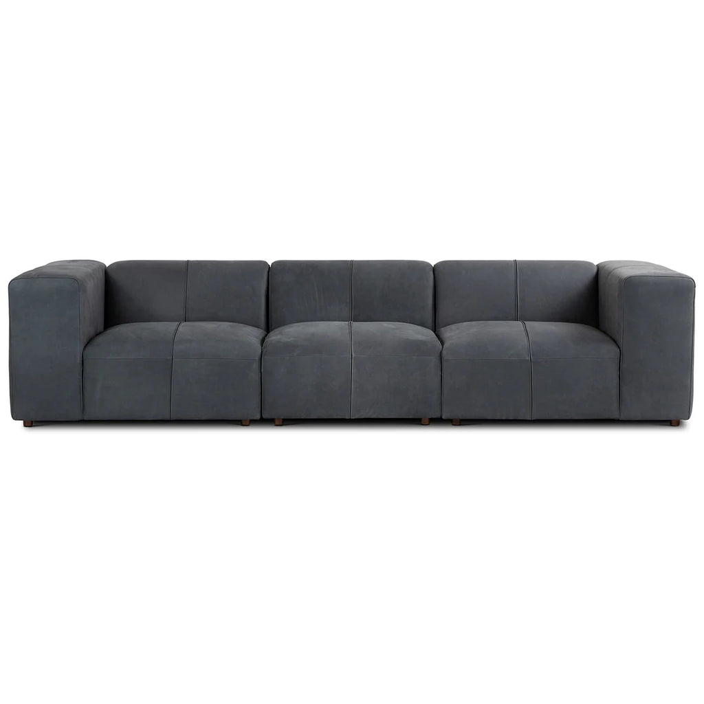Adriano 3-Seater Leather Couch