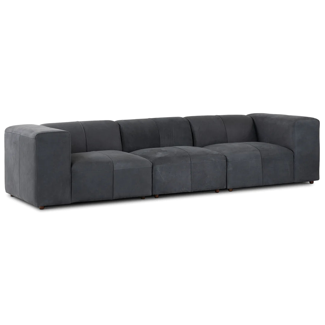 Adriano 3-Seater Leather Couch
