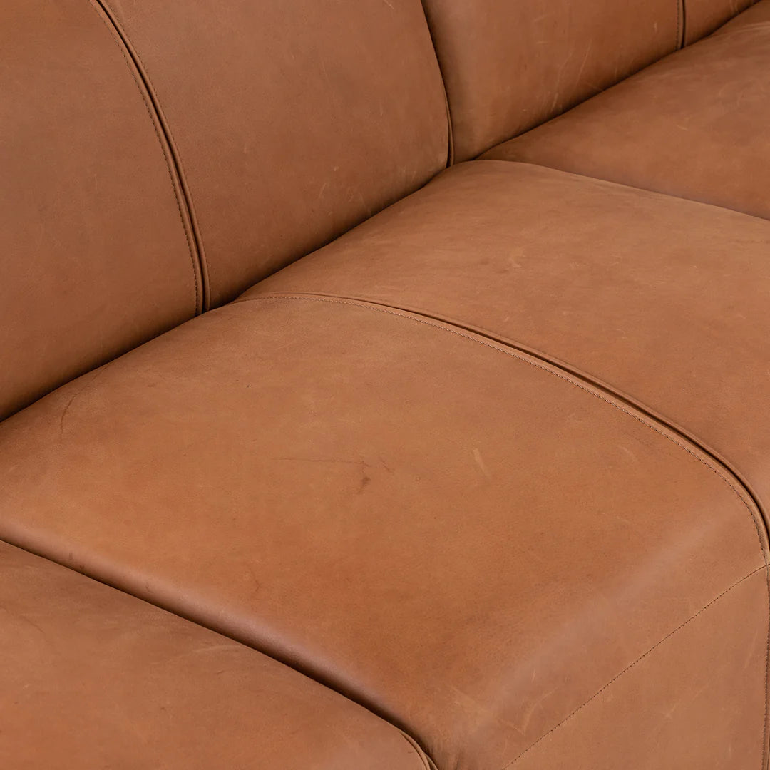 Fenômeno 3-Seater Leather Couch