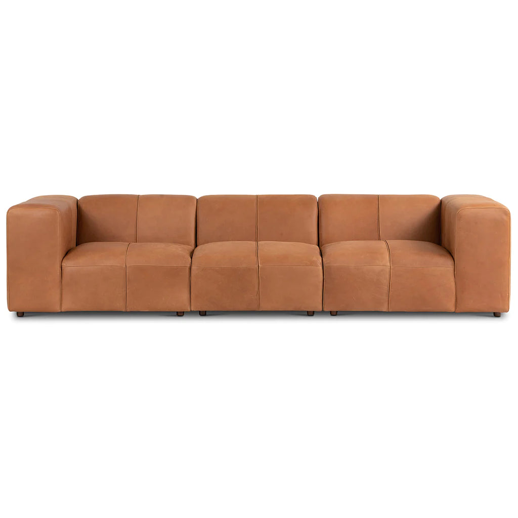 Fenômeno 3-Seater Leather Couch