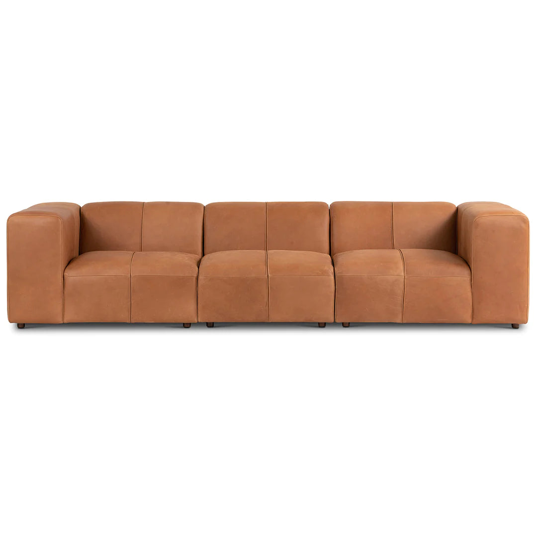Fenômeno 3-Seater Leather Couch