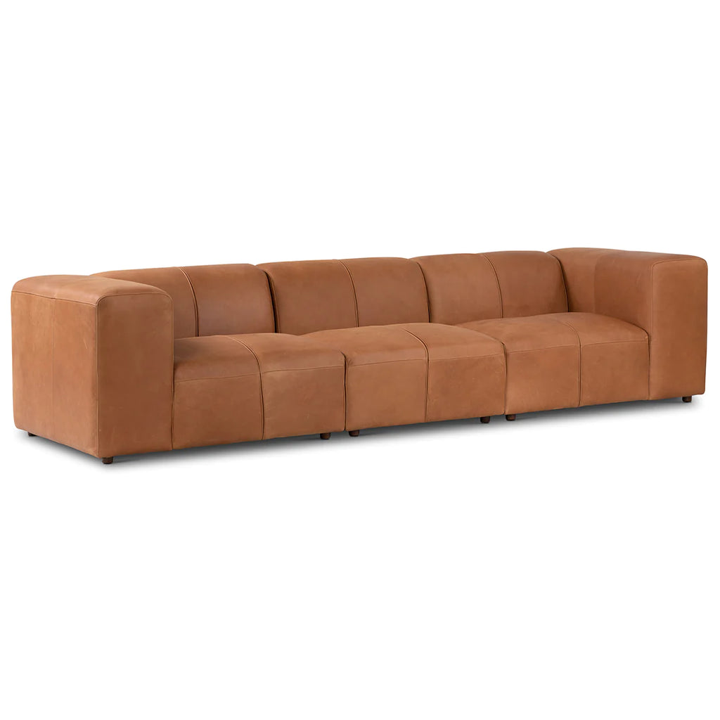 Fenômeno 3-Seater Leather Couch