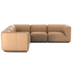 União 4-Seater Modular L-Shaped Leather Couch