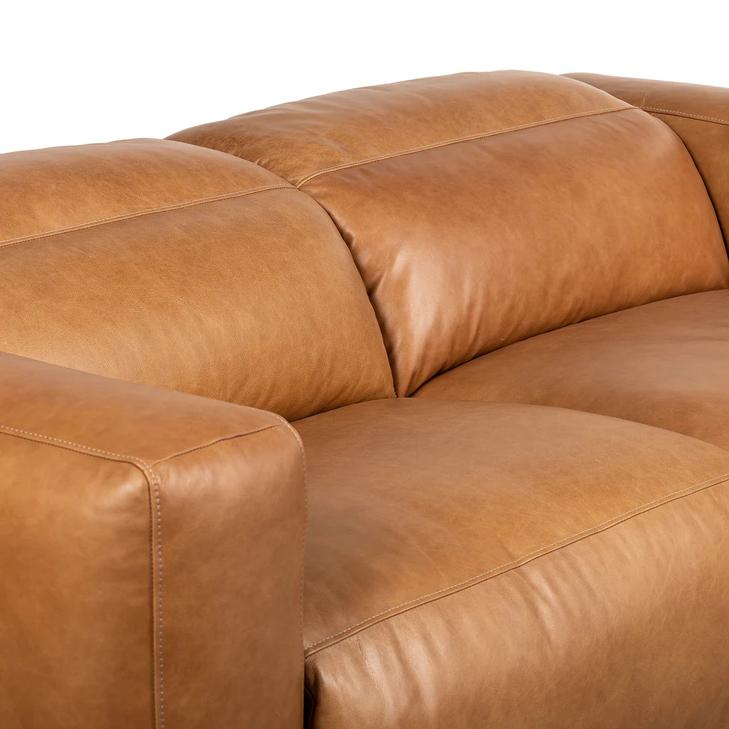 Saggio 2-Seater Leather Couch