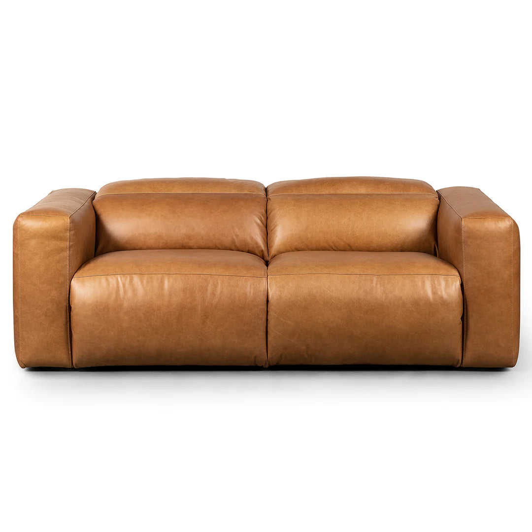 Saggio 2-Seater Leather Couch