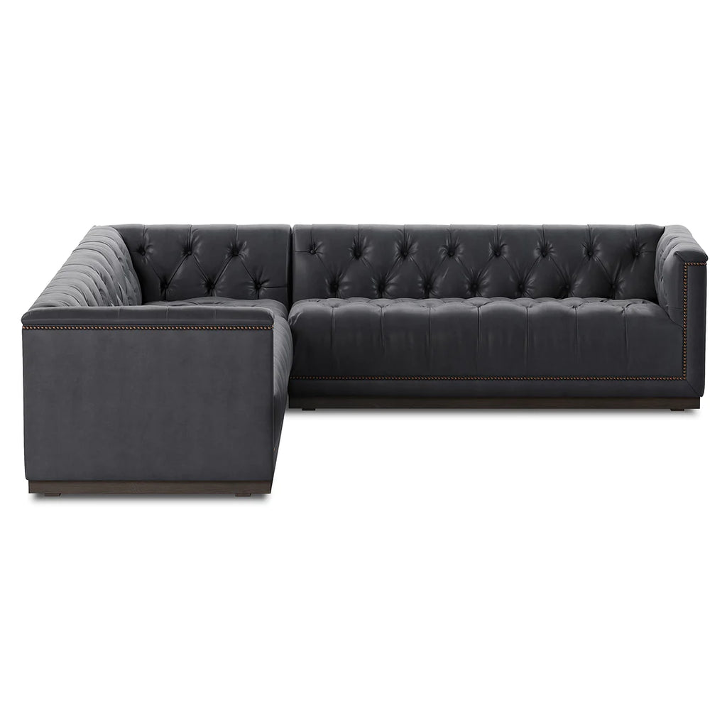 'Mušo 5-Seater L-Shaped Leather Couch