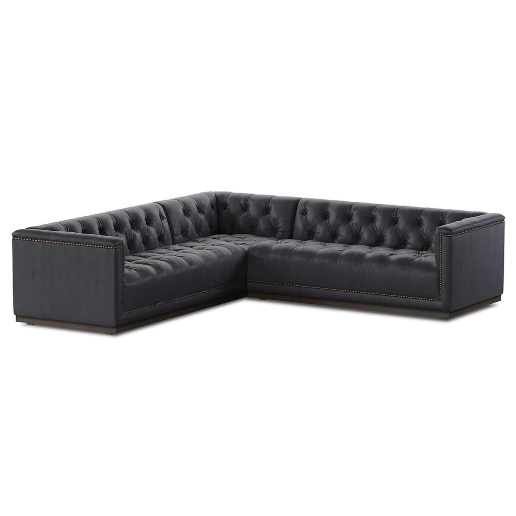 'Mušo 5-Seater L-Shaped Leather Couch