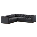 'Mušo 5-Seater L-Shaped Leather Couch