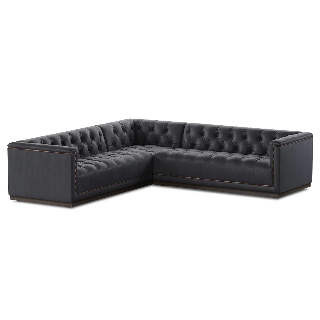 'Mušo 5-Seater L-Shaped Leather Couch