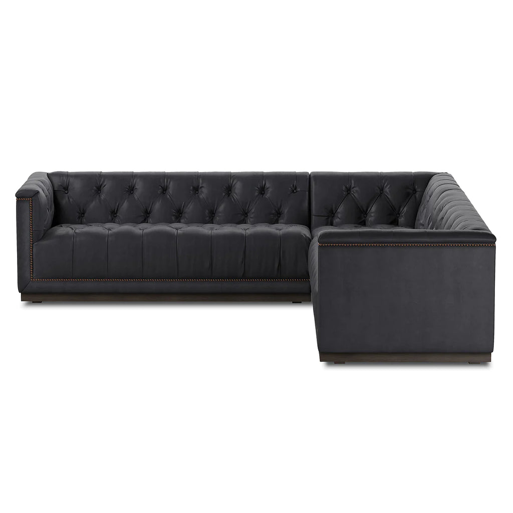 'Mušo 5-Seater L-Shaped Leather Couch