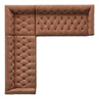Mestre 5-Seater L-Shaped Leather Couch