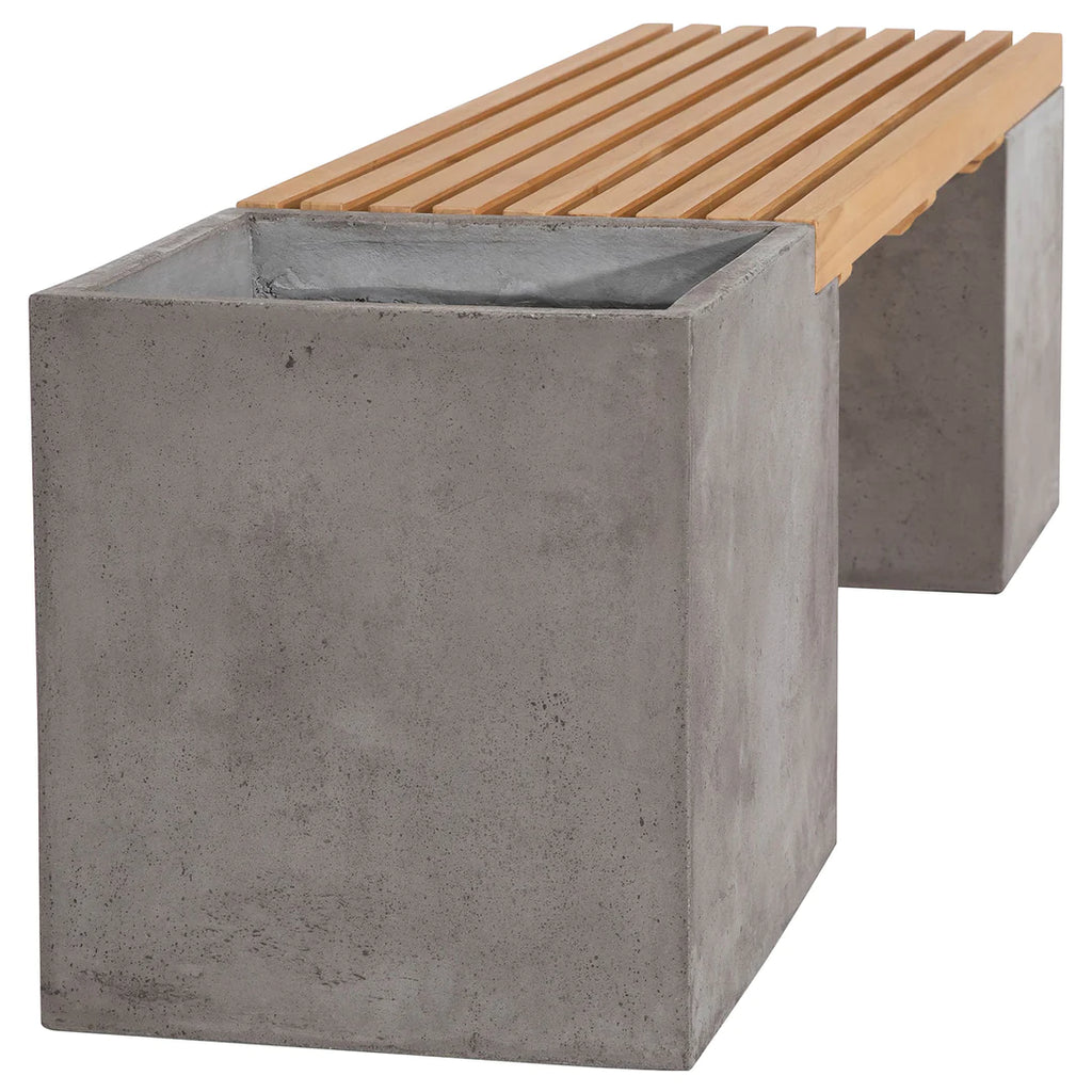 Furaha Concrete Outdoor Bench