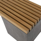 Furaha Concrete Outdoor Bench