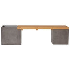 Furaha Concrete Outdoor Bench